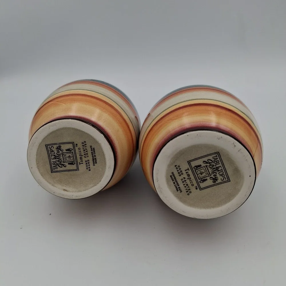 Tampico Tabletops Gallery Hand-Painted & Hand-Crafted Olive Oil Cruet Vase Set 2
